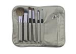 Soft 6 Piece Travel Makeup Brush Set Professional Of Synthetic Hair