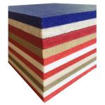 Hotel Polyester Acoustic Panels Fireproof Material Low Melt Staple