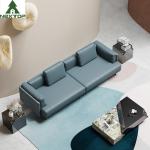 Italian Modern L Shape Corner Sofa Set Furniture For Lobby Living Room