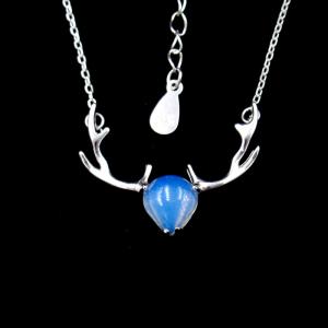 Wholesale Abatis Shape Sterling Silver Necklace / Mirror Polished Selenite Rurutia Stone Jewelry from china suppliers