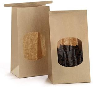 Wholesale Kraft Reusable FSC Paper Bags With Clear Window from china suppliers