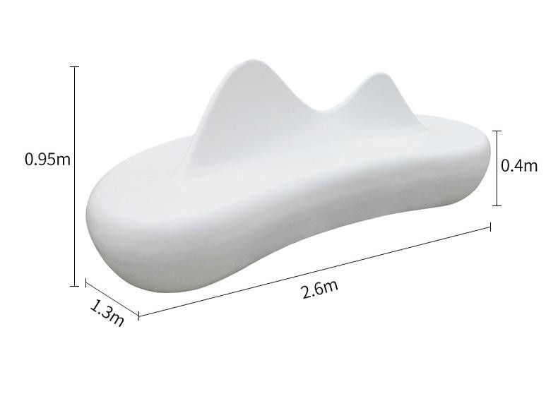 Custom Commercial Hall Lounge Public Sofa Chair Undertake Fiberglass Projects