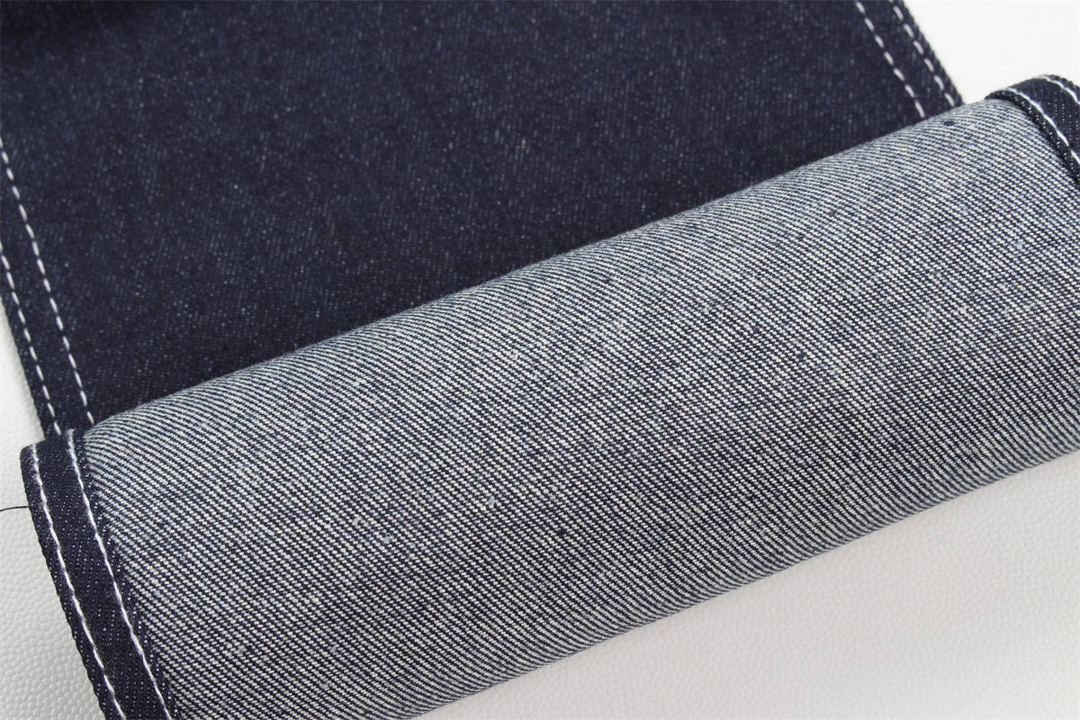 190cm Indigo Blue Cotton Polyester Rigid Denim Fabric For Jeans