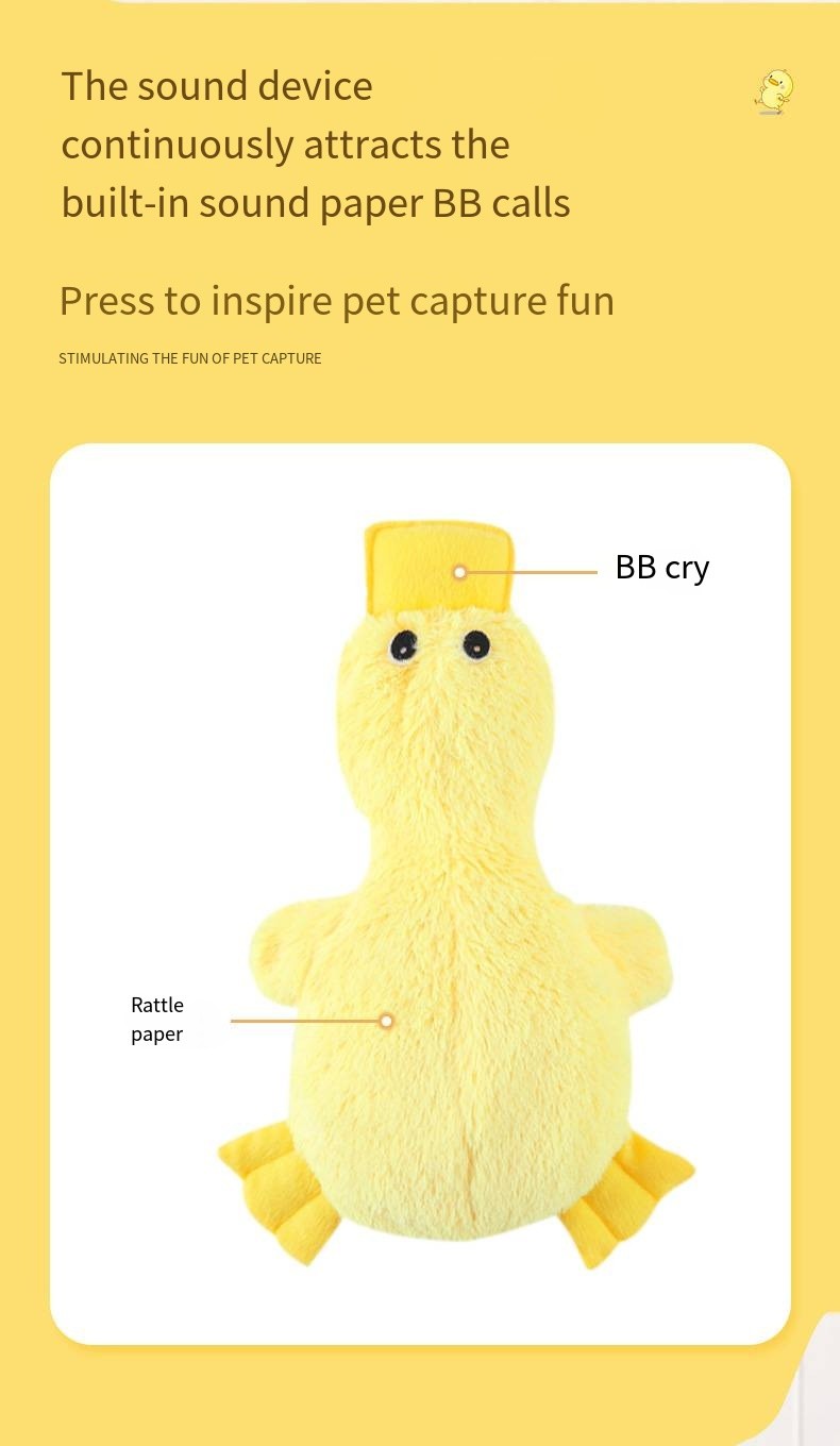 Pet Plush Toy Simulates noise Duck Large Toy Puzzle Grinding Teeth Cleaning Teeth chew