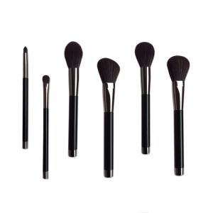 Wholesale Cruelty Free Classic Cosmetic Makeup Brush Set Black Plastic Handle from china suppliers