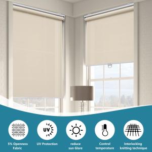 Wholesale Anti UV Solar Sunscreen Fabric Blackout Roller Blind Fabric For Window Blinds from china suppliers