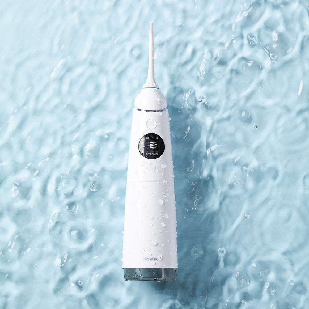 OLED 300ml Countertop Water Flosser , 5 Working Modes Water Jet Dental Flosser
