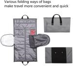 Costume Rolling Duffel Bag With Garment Rack Shoe Compartment 51X30X31CM
