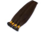 Straight Remy Pre Bonded Human Hair Extensions Natural Color Durable Long