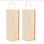 Single Leather Red Wine Set Bottle Packaging Paper Box for Custom Wooden Wine