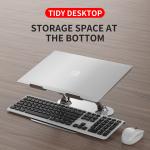 895g 17.3inch Silver Liftable Notebook Desk Stand Height Adjustable