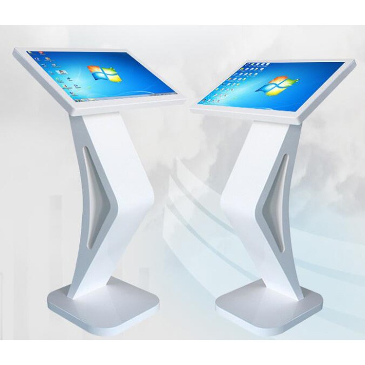 43'' Floor Stand LED LCD Capacitive Touchscreen PC Kiosk Interactive Selfie Service
