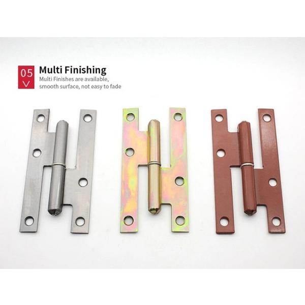 Flat Head H Hinges Nickel Plated 140mm*55*2.5mm For Cabinets