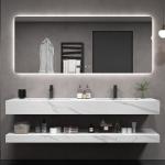 Customized Bathroom Vanity Units Luxury Slate Wall Mounted Floating