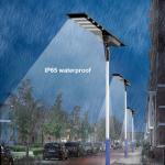 Waterproof Intelligent Outdoor Solar Street Lamps 100w With Remote Control