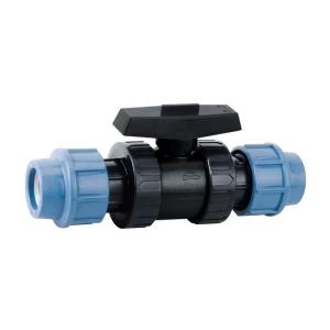 Wholesale Plastic Valve Manufacture Long-Lasting 32mm Blue PP Compression Valve for Irrigation from china suppliers