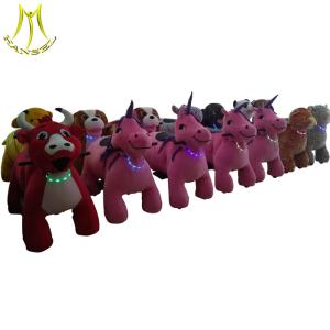 Wholesale Hansel outdoor playground kids ride on motorized plush animal for sale from china suppliers
