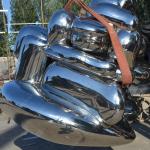 3M High Mirror Polished Stainless Steel Falling Stone Artwork