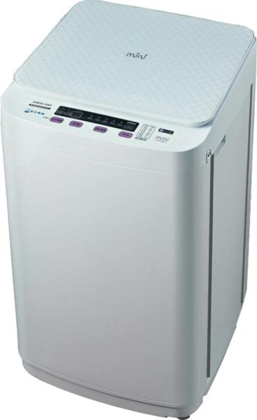 Mini Top Load Washing Machine With Stainless Tub Glass Cover Pink And White