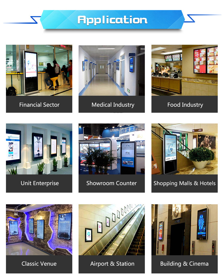 Advertising Display Video Screen Touch Self Service Kiosk Digital Information Signage