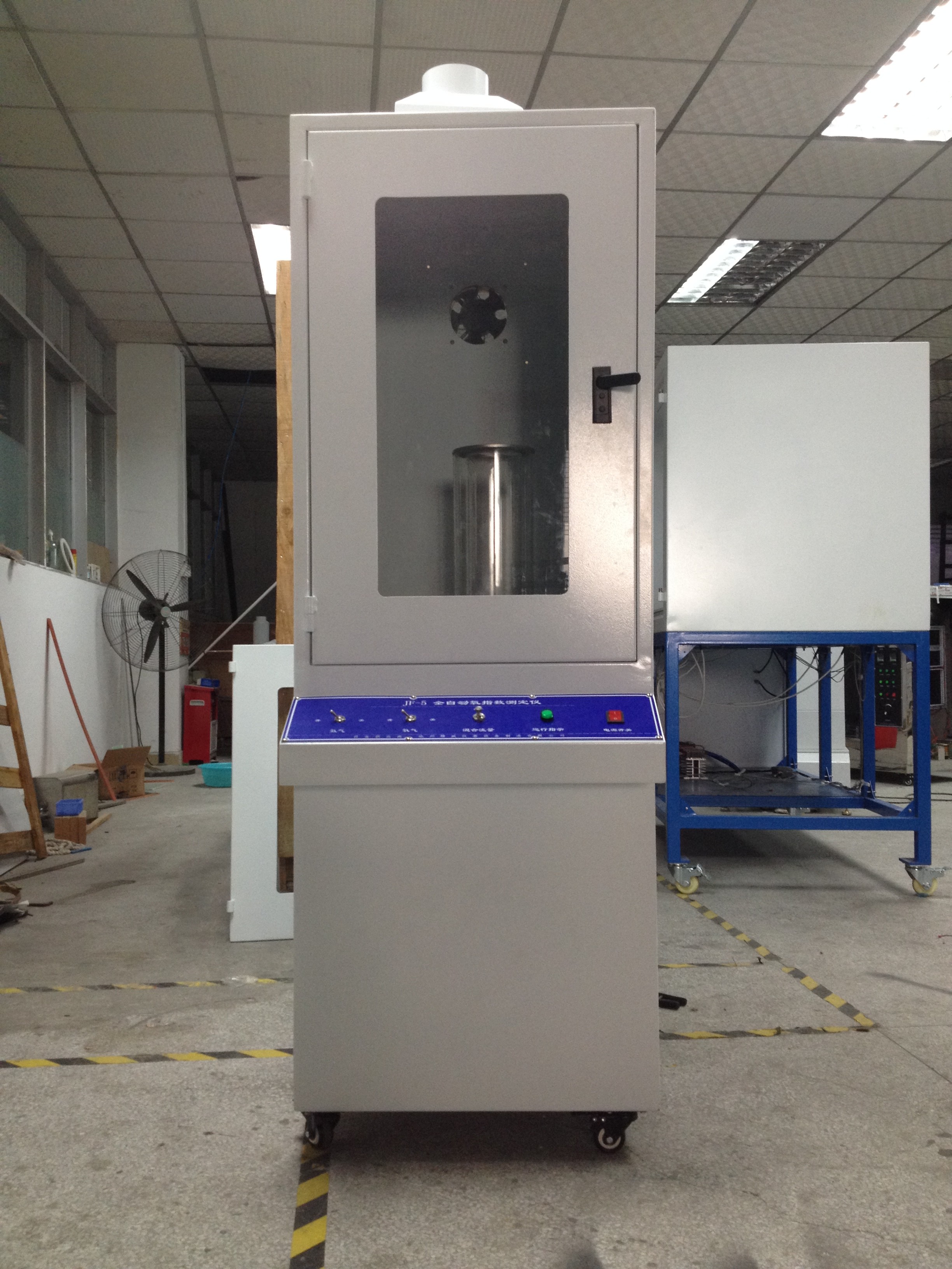 LOI Automatic Fire Testing Equipment , Oxygen Index Test ISO4589-2 Standard