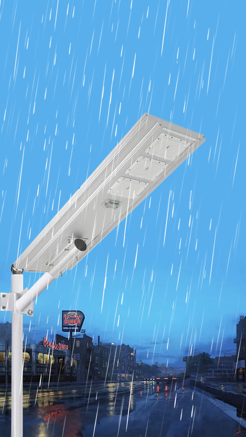 Solar Wide Aluminum Street Light 3 Heads 150W 900x320x50mm