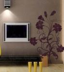 Removable Classic Morning Glory Wall Flower Stickers F154