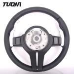 Round Black Full Leather Bmw Car Steering Wheel F10 F30 M3 M4 M5 M6
