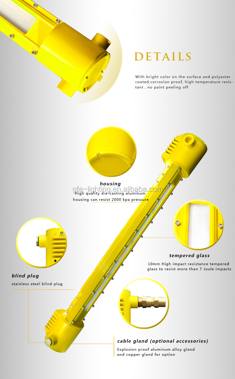 2021 New DL618 ATEX  40W 80W Offshore Oilfield  Explosion -Proof Light  Anti-hazard Lighting