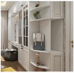 2400mm Solid Wood Wardrobe Closet Bedroom Furniture With Dress Up Desk Corner