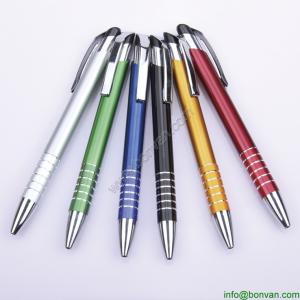 Wholesale personalized aluminum promotional pen,personalized ball pen from wenzhou factory from china suppliers
