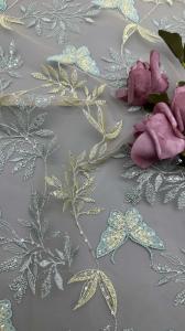 Wholesale Embroidery Lace Fabric Butterfly Elegent 100% Cotton Luxury Style from china suppliers