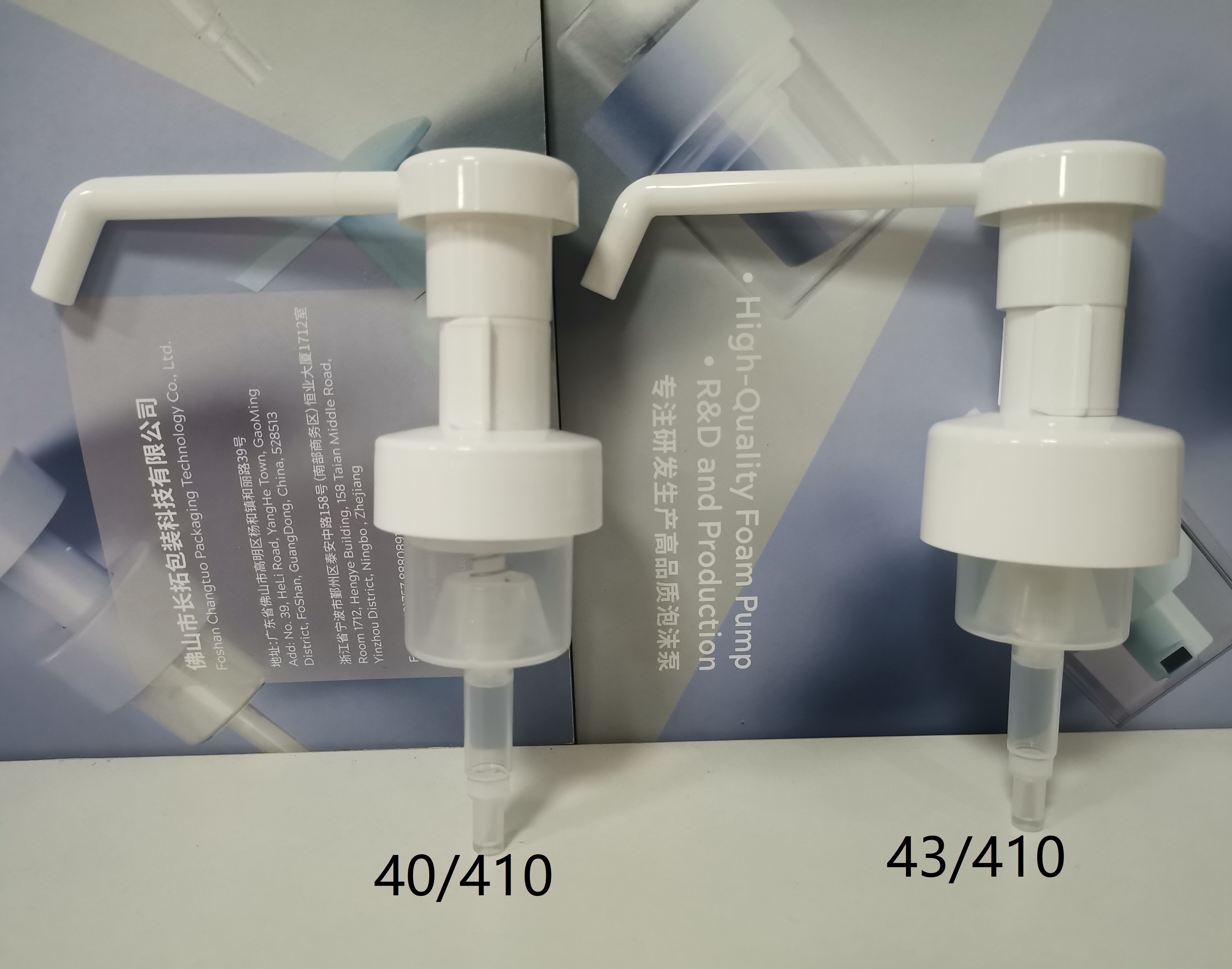 Plastic Lotion Pump With Unique External Spring Design 0.8-1.5CC Output Secure Overcap / Clip Lockway