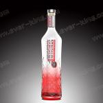Crystal White Flint Custom Glass Bottle 750/1000 ML for Luxury Spirits
