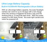 4G Spotlight Camera Outdoor 8W Solar Powered 4MP Live View Solar IP Camera