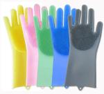 Heat Resistant Silicone Cleaning Gloves Custom Magic Silicone Dishwashing Gloves