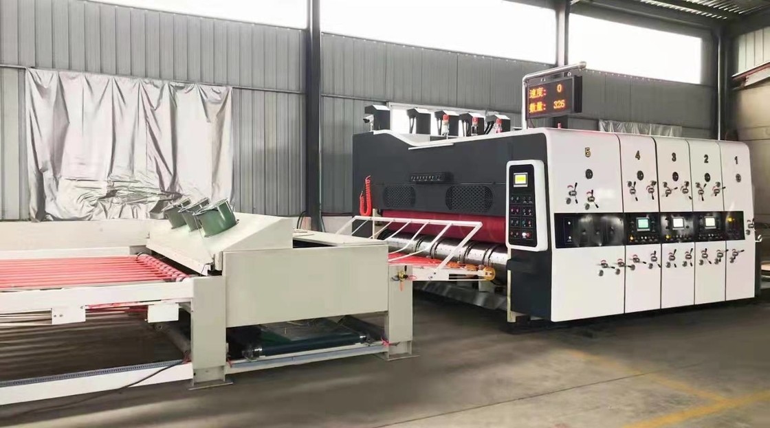 Pizza Box Making Iron Corrugated Carton Flexo Printing Machine 380V