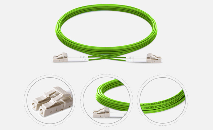 Corning Fiber OM4 Multimode Duplex LC/LC Uniboot Fiber Optic Patch Cord