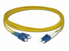 Duplex SC to LC Fiber Optic Patch Cable Single Mode Multi Mode in 3M Length