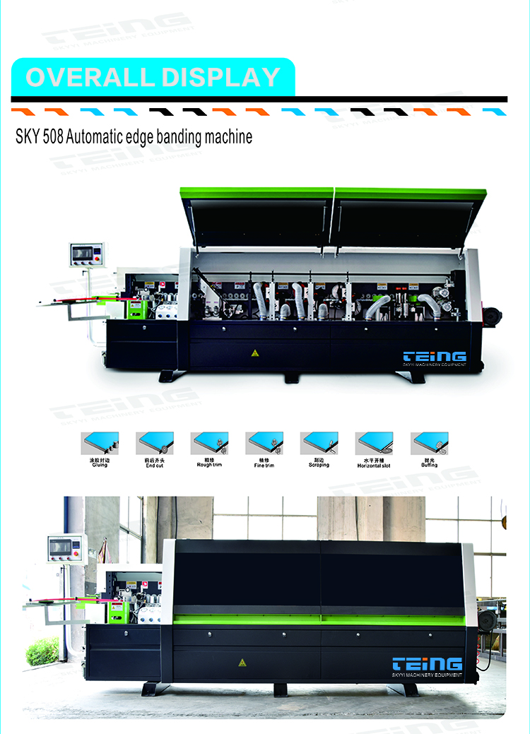 CE Certified SKY508 Woodworking Machine Auto Edgebander Machine for Edge Banding