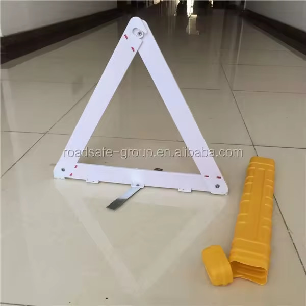 PP Driveway Foldable Warning Triangle Emergency Safety Triangles For Trucks