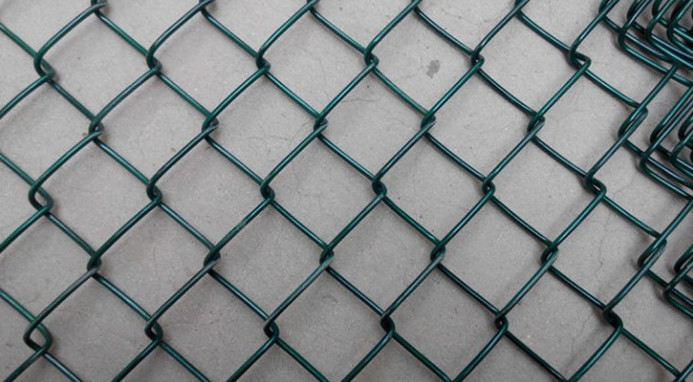 1.8x3m Diamond Wire Mesh Fence , Double Chain Link Fence Simple Torsion