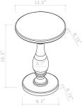 13.5'' Diameter Custom Acrylic Furniture Acrylic Coffee Table For Living Room