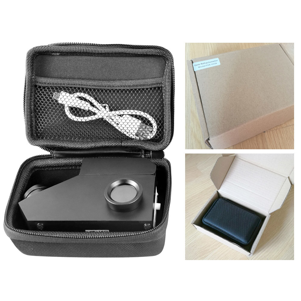 Frosted Aluminum Alloy Table Gem Refractometer 1.35 Scale