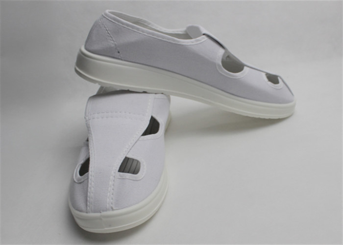 ESD Anti-Static PU Sole Canvas Shoes 35 - 46 Size For Clean Room