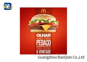 Wholesale Fast Food Advertising 3D Lenticular Poster Flip Effect Stunning Design For Promotion from china suppliers