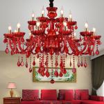 JYLIGHTING　Modern Crystal Drop Light K9 Crystal Pendant Lights For Weddings
