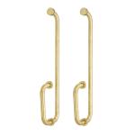 Chinese Design Style Stainless Steel Shower Room Glass Door Handle for Door Pull