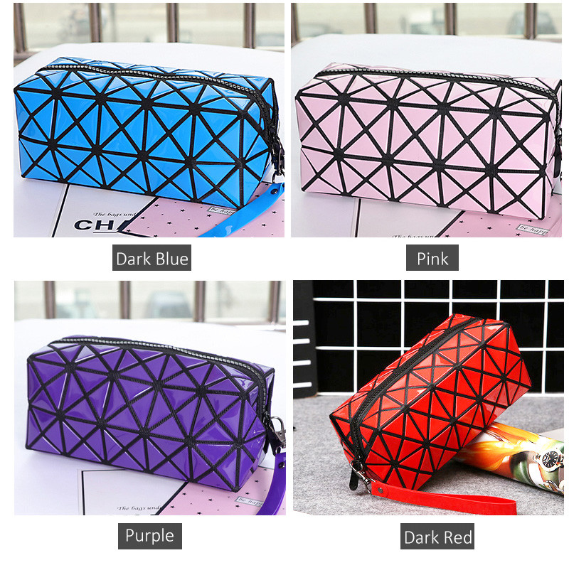 Beautiful Fashion Girl 3D PU Travel Cosmetic Bag