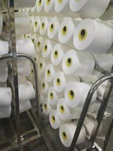 Wholesale Regenerate Polyester Spun Yarn Raw White 30S/3 Manufacturer Supply from china suppliers